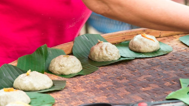 Ching Ming Festival Worship Ancestors Offerings Caozai Kueh Bamboo Pizi Kueh