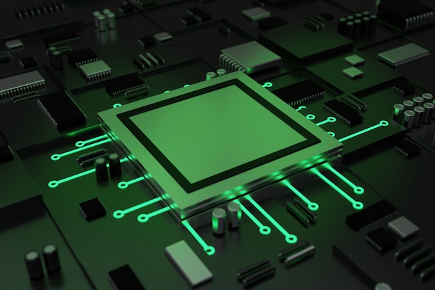 Chipset processor on computer mainboard