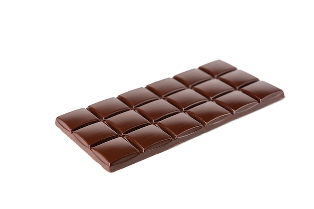 Chocolate bar isolated on a white background