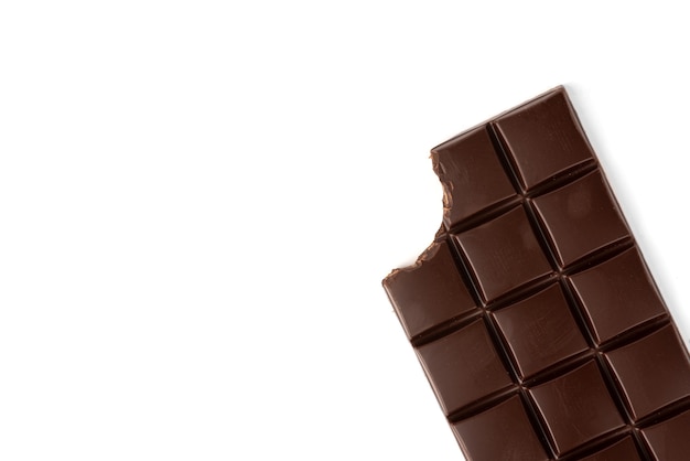 Chocolate bar isolated on white