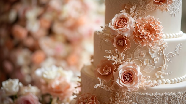 chocolate cake with whipped cream and fruits