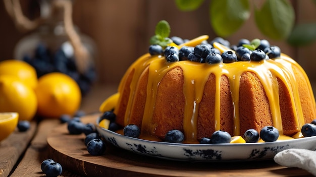 chocolate cake with whipped cream and fruits