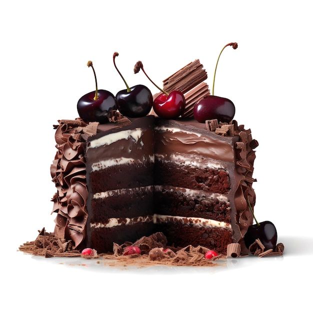 A chocolate cake