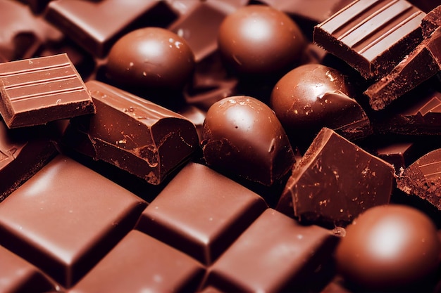 Chocolate Candies Background