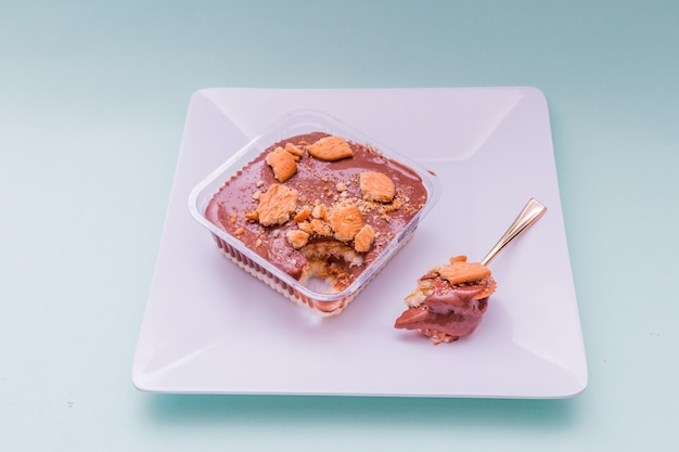 Chocolate candy with cornstarch biscuit, very popular in Rio de Janeiro.