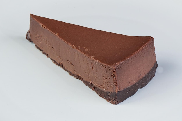 Chocolate cheesecake slice sweet dessert