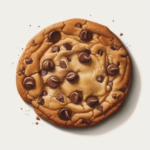 chocolate chip cookie snack AI generated