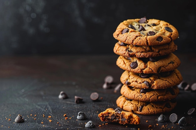 Chocolate Chip Cookies Stack