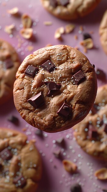 Photo chocolate chip cookies