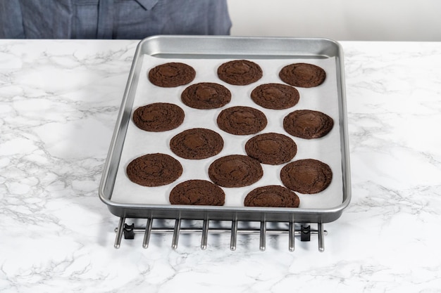 Chocolate Cookies with Chocolate Hearts