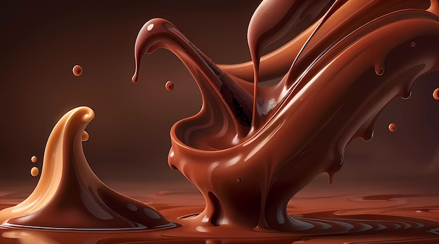 chocolate cream background illustration