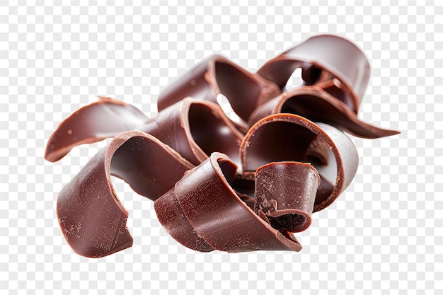 Chocolate Curls isolated on a white background