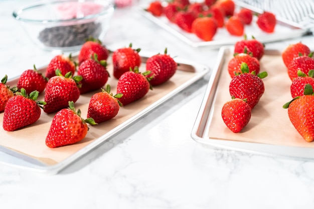 Chocolate dipped strawberries