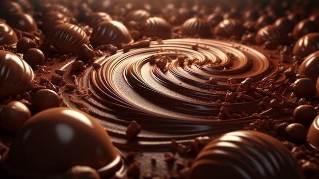 Photo chocolate dreams come true experience a realistic world of cocoainfused wonders