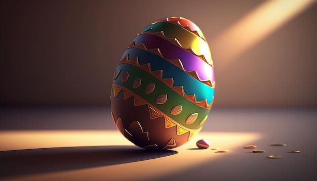 Chocolate easter egg splash Generative AI