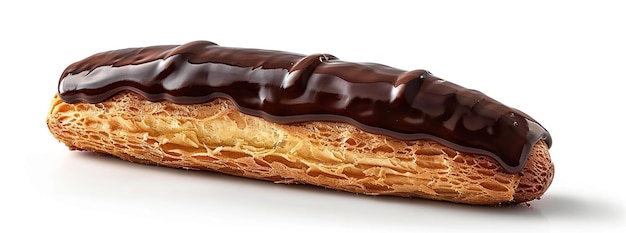 Photo chocolate eclair pastry