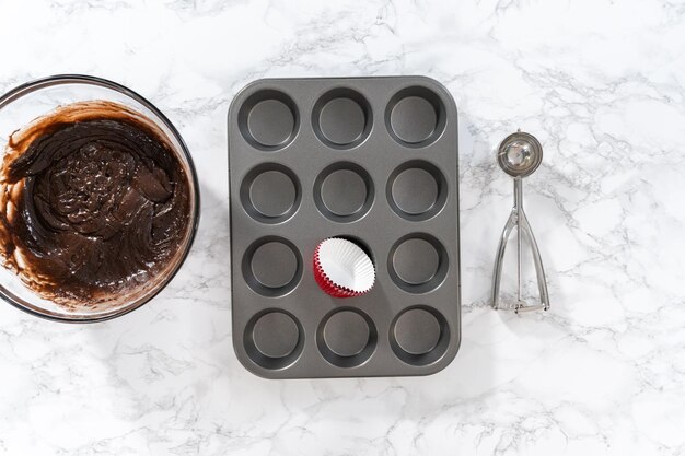 Chocolate peppermint cupcakes