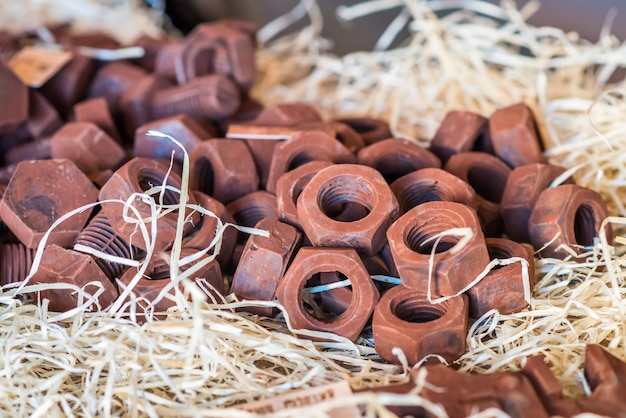 Chocolate in the shape of bolt