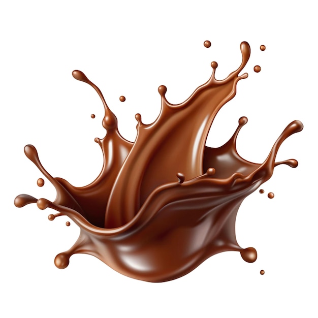 Chocolate Splash Milk Chocolate Cocoa Drink Delicious Sweet Treat Yummy Brown Liquid Food