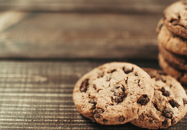 Chocolate toffee almond cookies