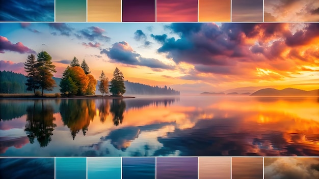 Photo choose a harmonious yet ethereal color palette