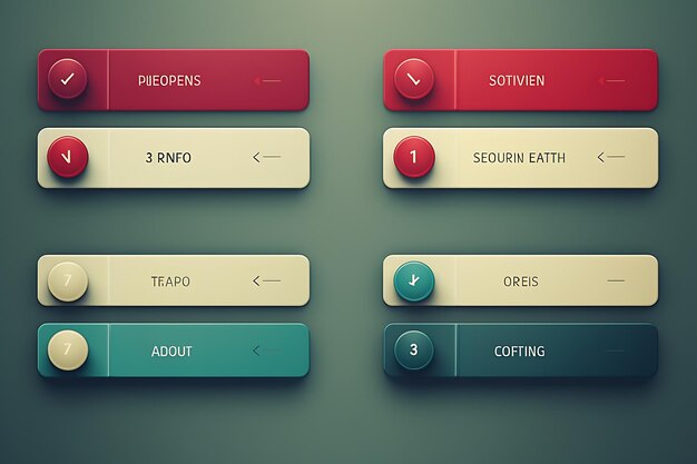 Photo choose options ui elements kit