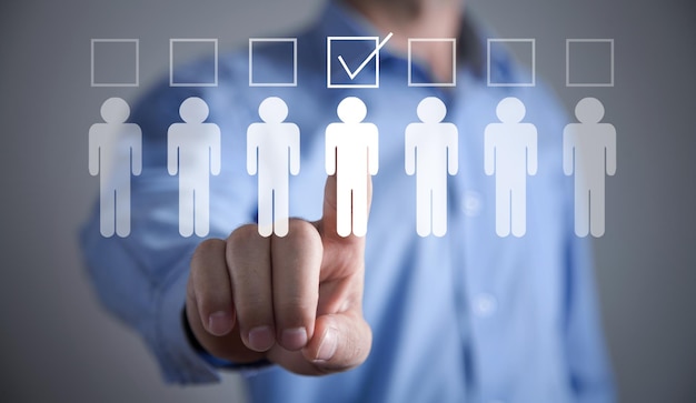 Choosing candidate from group Employee selection recruitment