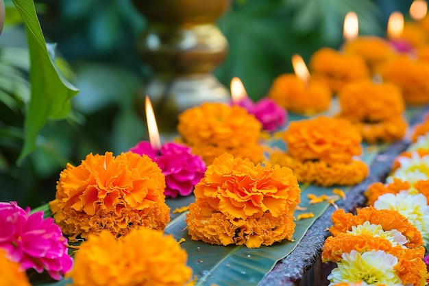 Choosing vibrant marigold flower arrangements for generative ai