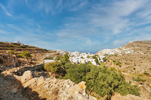 Chora village in Sikinos island Greece