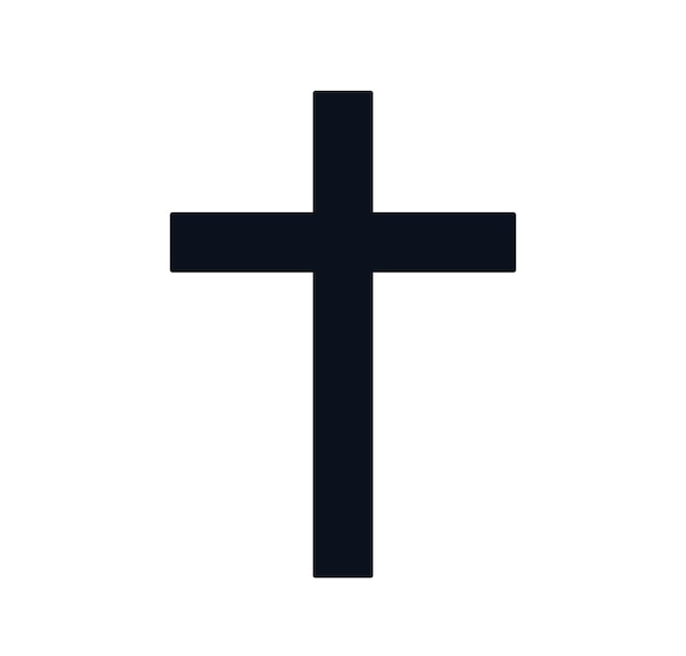 Christian cross icon