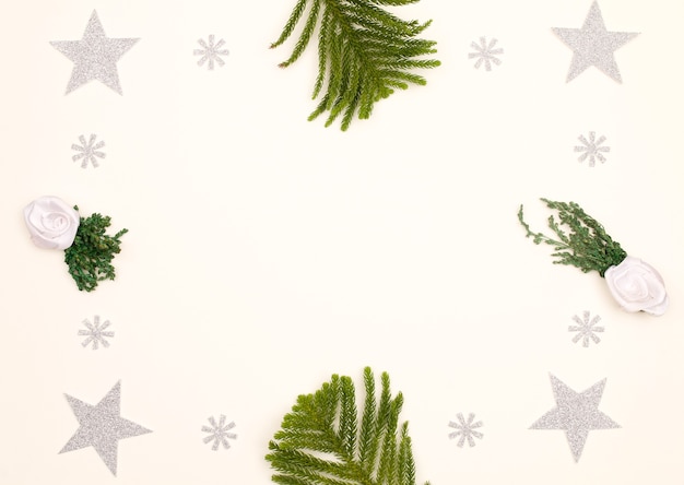 Christmas background decoration with christmas tree