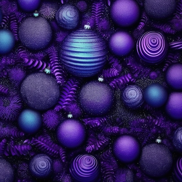 A christmas background made of violet with black as the primary color