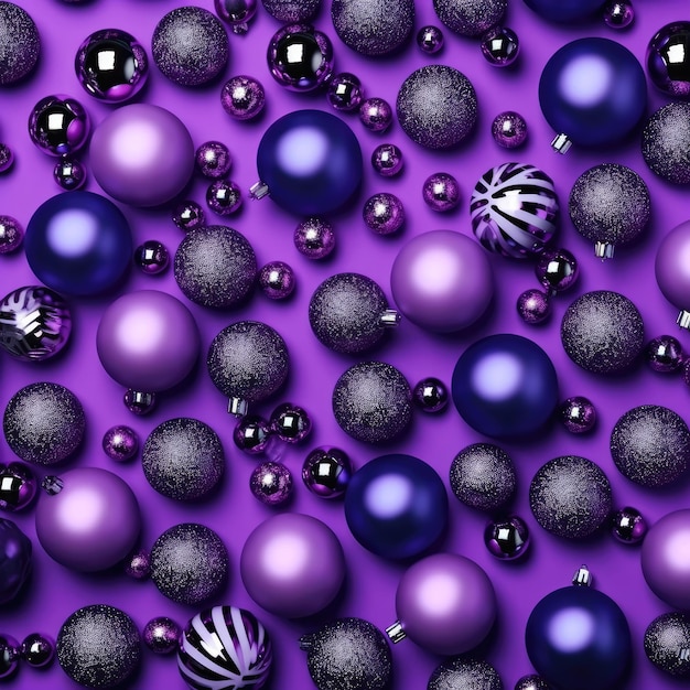 A christmas background made of violet with black as the primary color