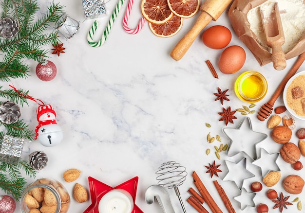 Christmas baking background