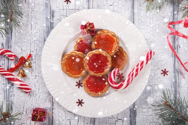 Christmas Baking Cookies with Marmalade