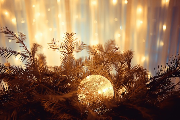 Christmas ball background New Year, Christmas decorations, greeting card beautiful congratulation photo