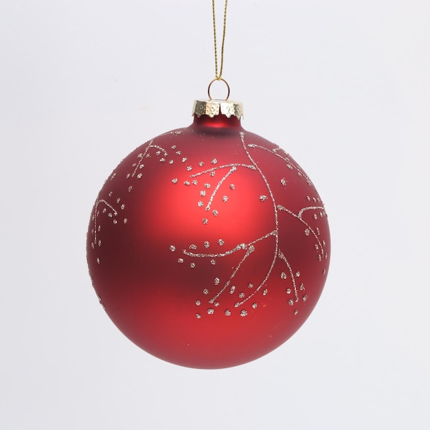 Christmas ball, beautiful Christmas toys on a white background