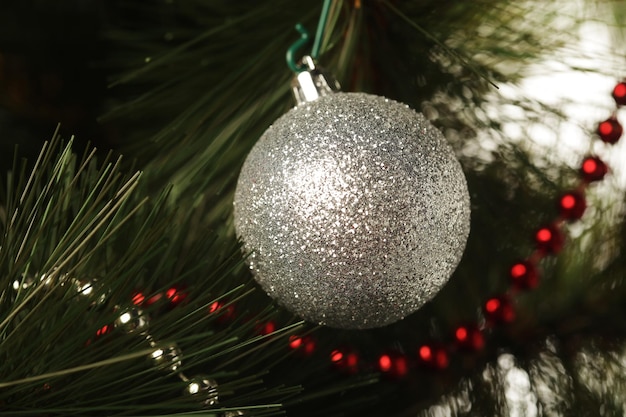 Christmas balls and garland