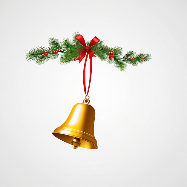 Christmas Bell on white background