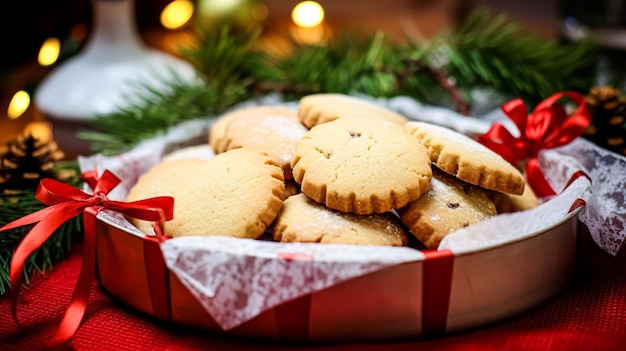 Christmas biscuits holiday biscuit recipe and home baking sweet dessert for cosy winter English country tea in the cottage homemade food and cooking idea