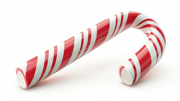 Christmas candy cane isolated on white