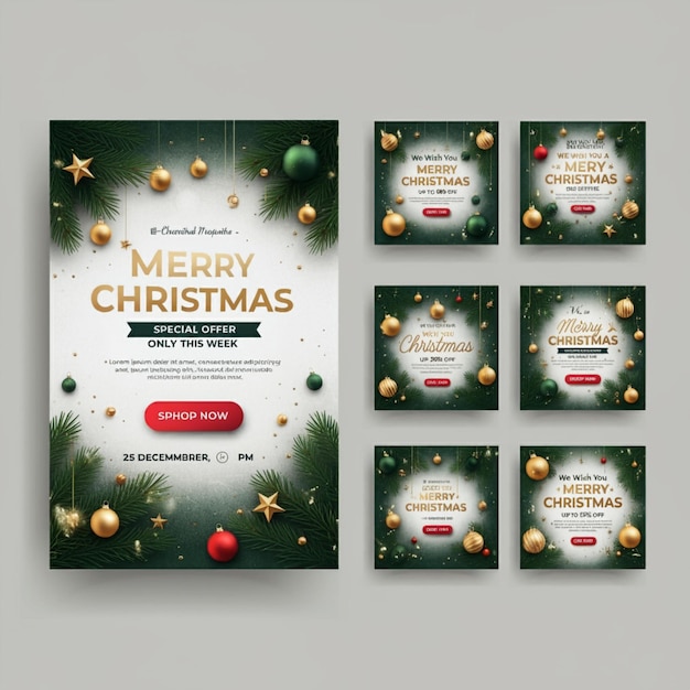 a christmas card with a christmas card on it