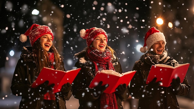 Photo christmas carolers