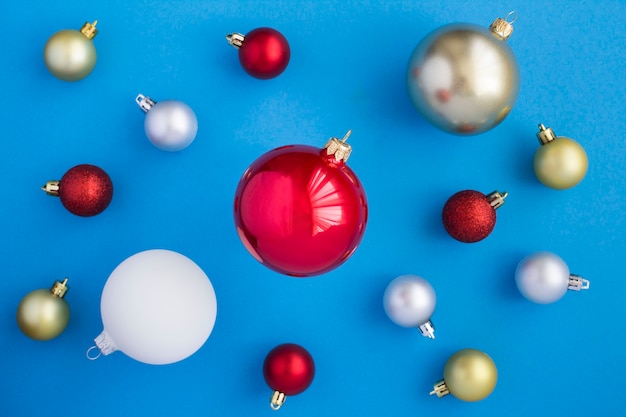 Christmas colorful globes