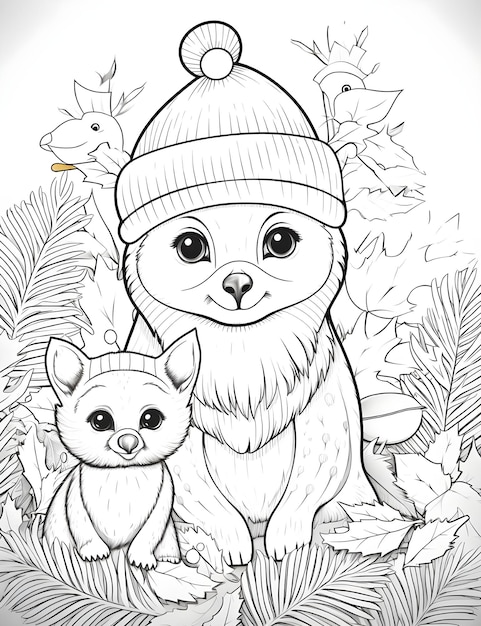 Christmas Coloring Page For Kids