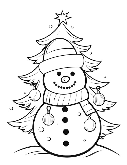 Christmas Coloring Page For Kids