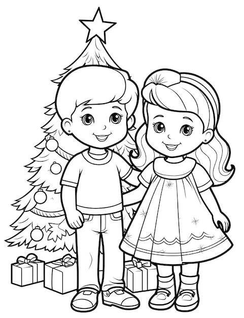 Christmas Coloring Page For Kids