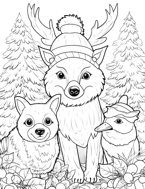 Christmas Coloring Page For Kids