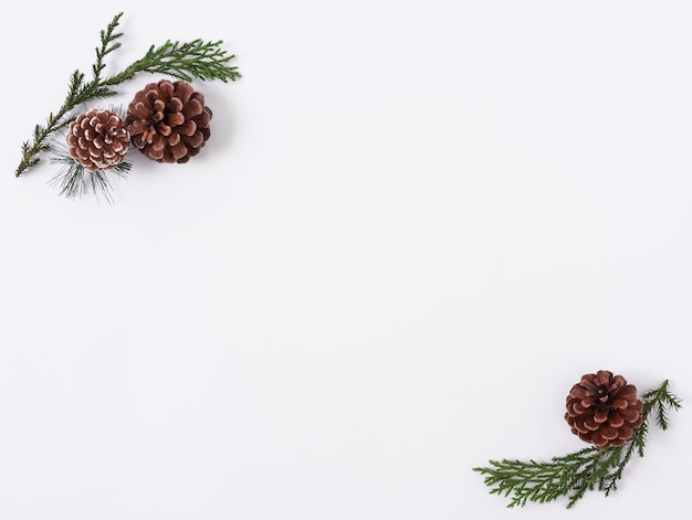 Christmas composition background with decorations 