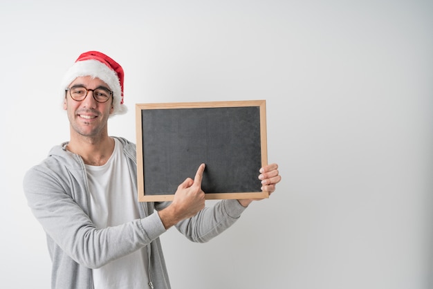 Christmas concepts - Young man gesturing